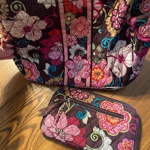 Vera Bradley purse and matching wallet